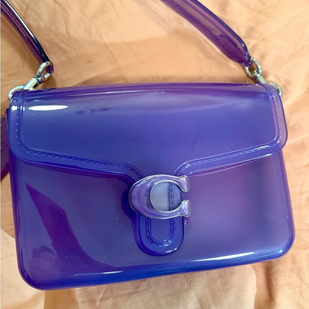COACH Jelly Tabby in bright grape/purple/silver 💜